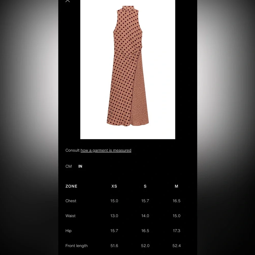 NWT ZARA TIED POLKA DOT MIDI DRESS - Picture 8 of 8